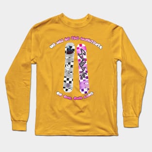 MERCH: SW Sabine W. Architect Snowboards (transparent bkgrd) Long Sleeve T-Shirt